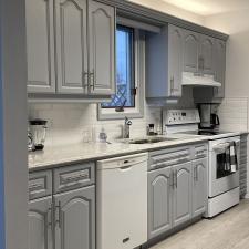 Bright but not White! Kitchen Cabinet Makeover in Winnipeg, Manitoba 1